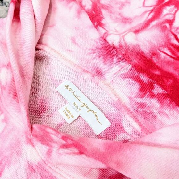 NWT Pink Tie dye Spiritual Gangster hooded sweatshirt - Picture 6 of 10